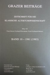 Grazer Beiträge Band 10/1983