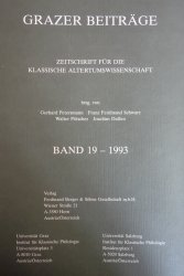 Grazer Beiträge Band 19/1993