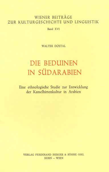Wiener Beiträge z. Kulturg. u. Linguistik Band 16