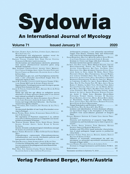 Sydowia Vol. 71 E-Book/S 25-33